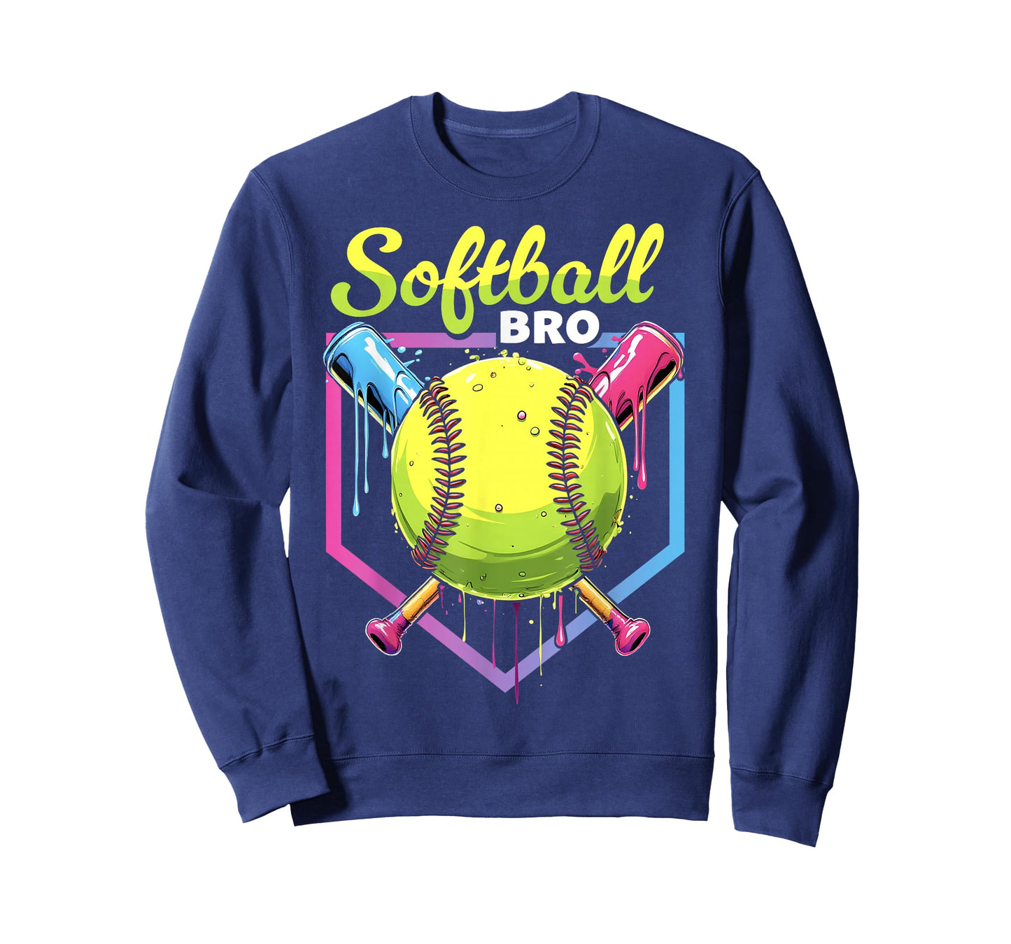 Softball Drip Brother Ice Cream Softball Boys Sports T-Shirt
