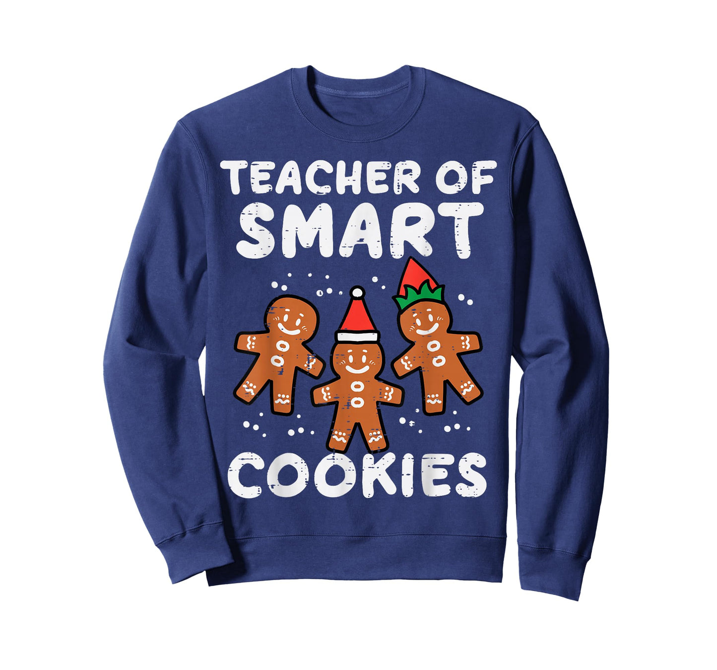 Teacher Smart Cookies Christmas Xmas Gingerbread Men Women T-Shirt