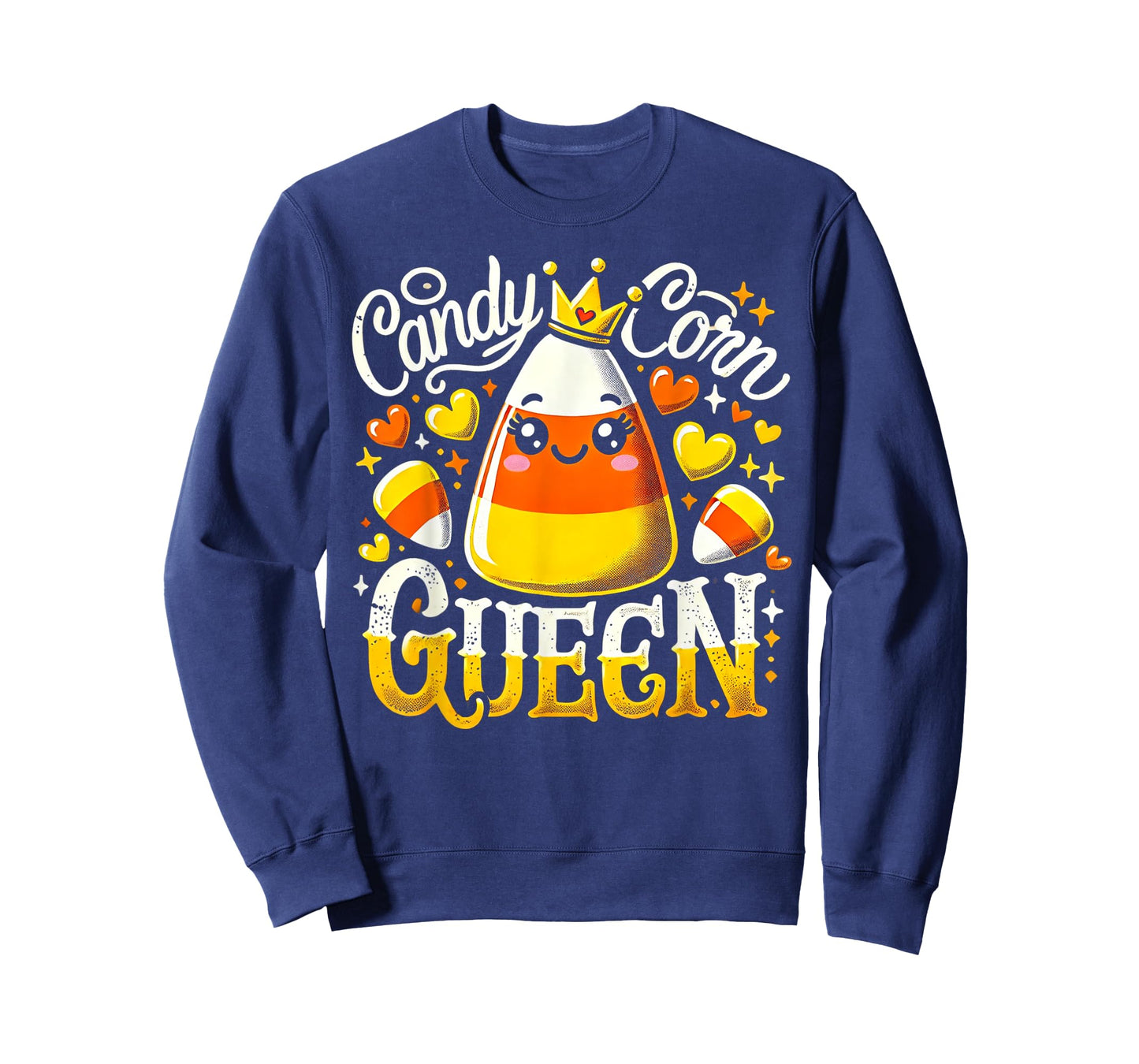Candy Corn Queen Halloween Party Cute Costume Funny T-Shirt