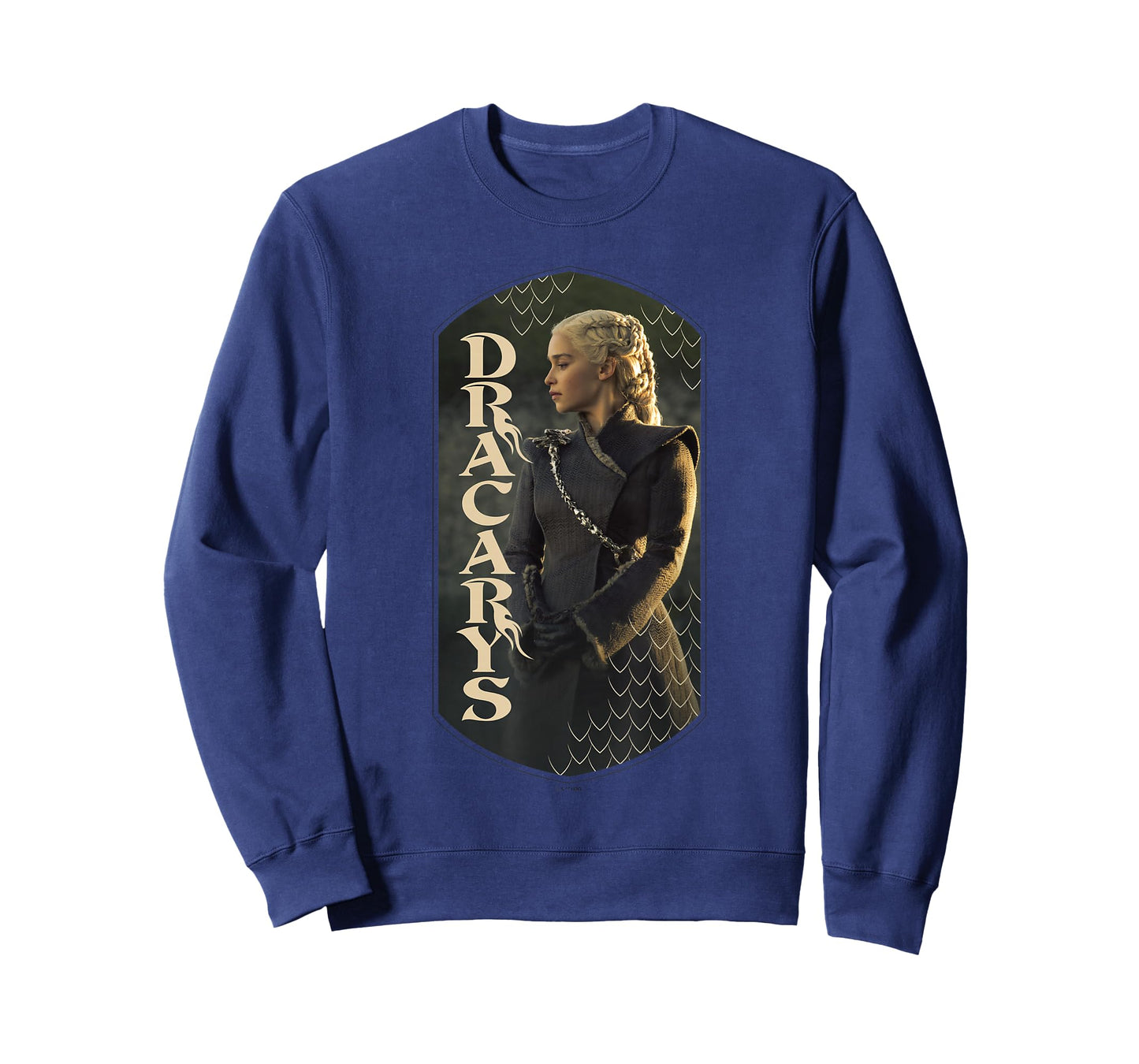 Game Of Thrones Dracarys Daenerys Targaryen Vignette Panel T-Shirt, Small, Black