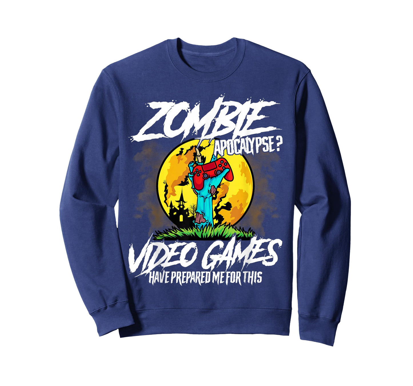 Zombie Apocalypse Gamer Funny Halloween Video Games Lover T-Shirt