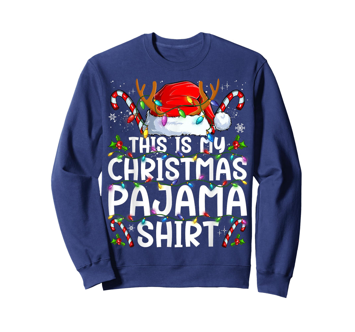 This Is My Christmas Pajama Shirt Funny Xmas PJs Men Women T-Shirt