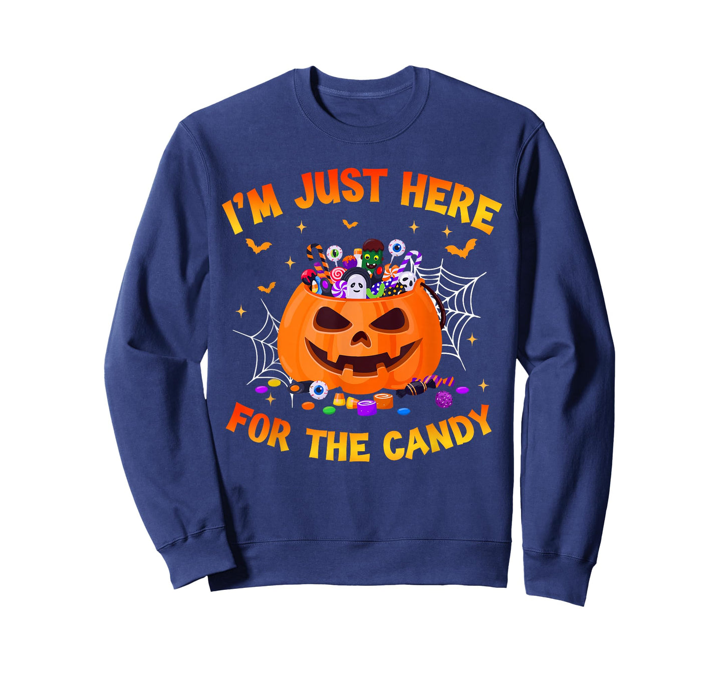 I'm Just Here For The Candy Funny Halloween Trick Or Treat T-Shirt