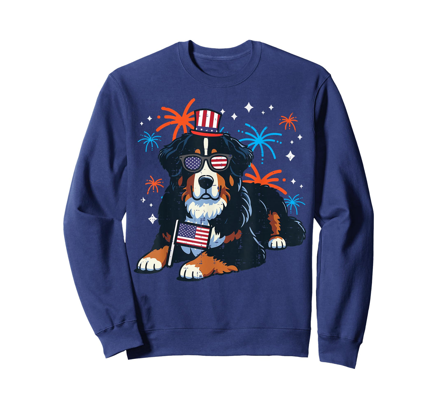 4th Of July Bernese Mountain Dog USA Patriot Men Women Kids T-Shirt