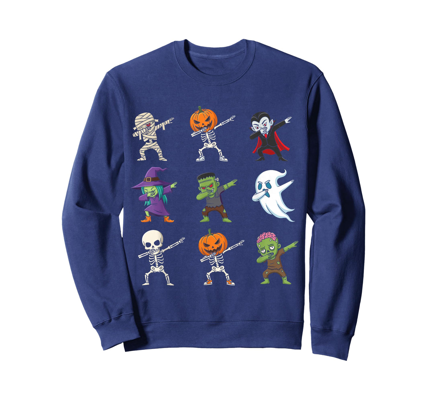 Dabbing Halloween Costumes Skeleton Zombie Pumpkin Mummy T-Shirt