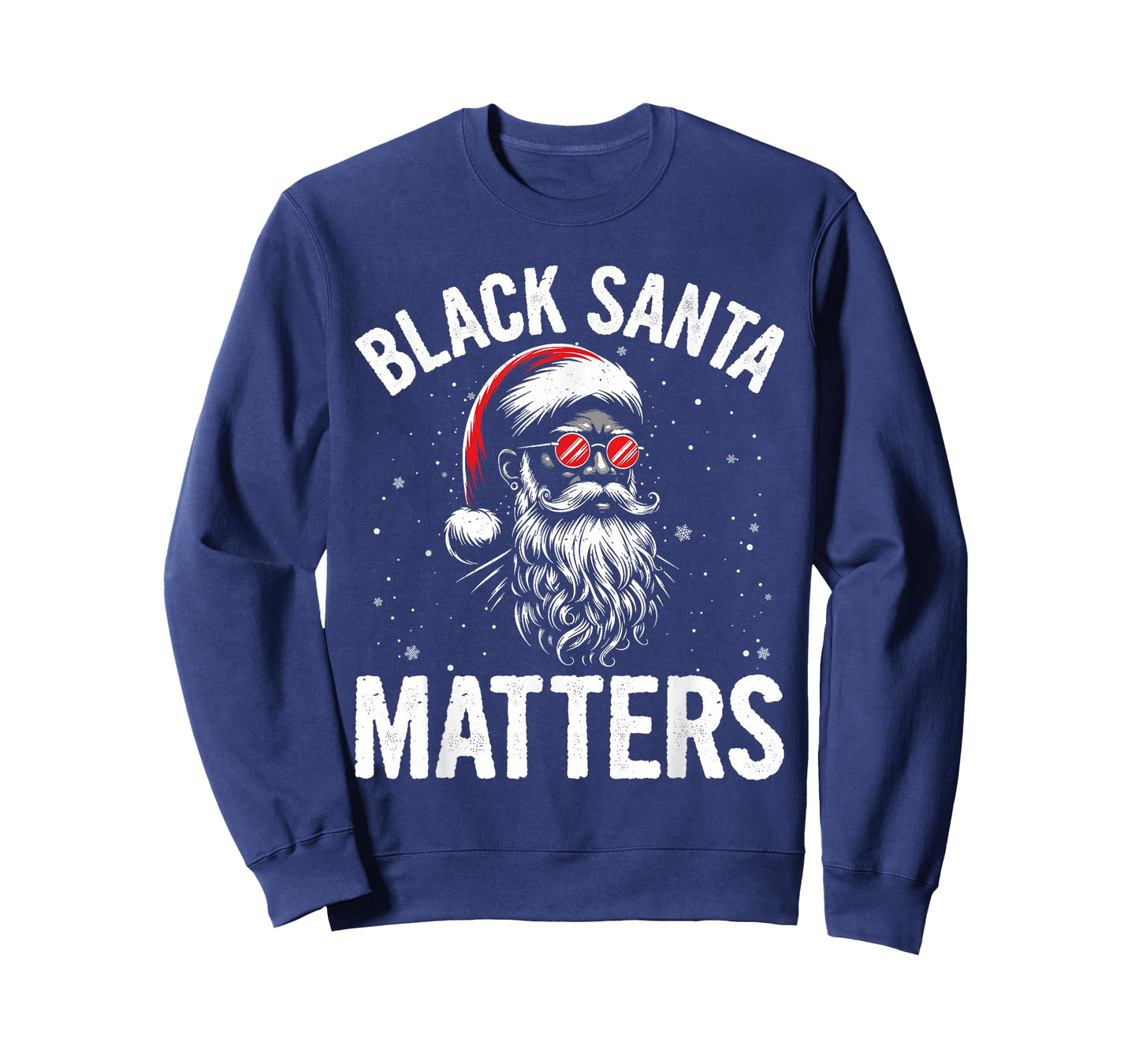 African American Santa Claus Christmas Pajama Men and Women T-Shirt