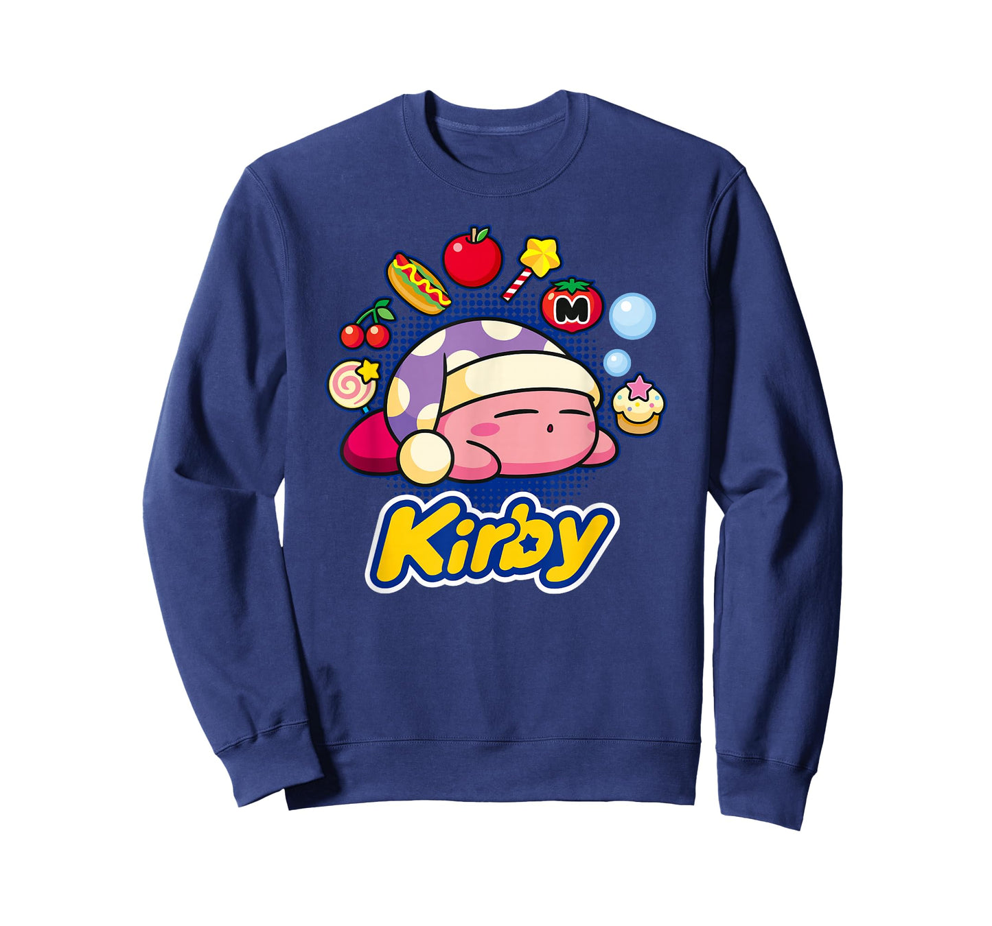 Kirby Sleeping Dreaming About Many Tasty Little Trinkets T-Shirt