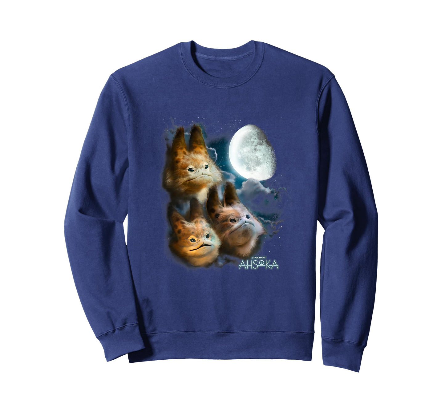 Star Wars: Ahsoka Loth-Cat Cloudy Galactic Trio Portrait T-Shirt