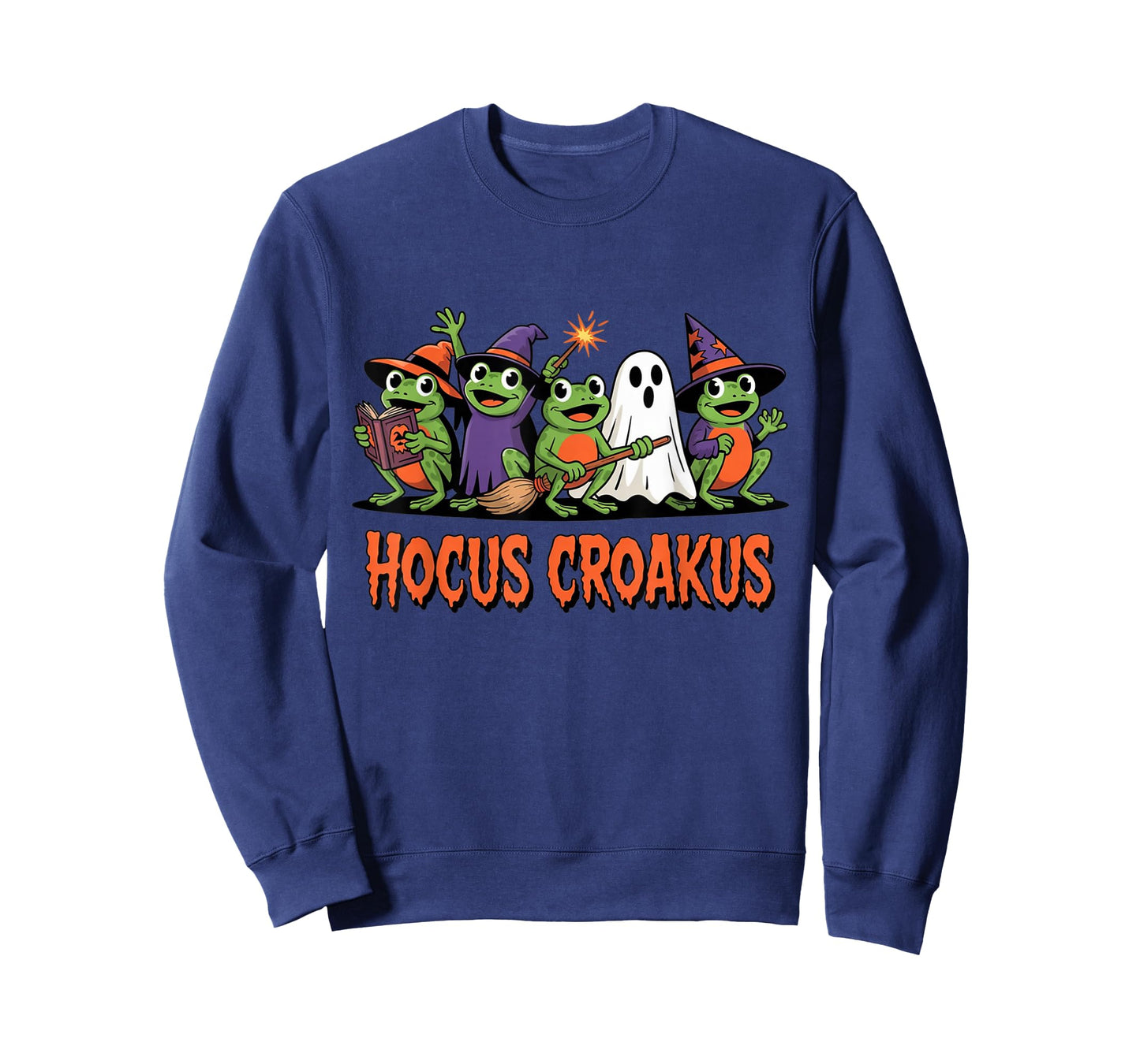 Hocus Croakus Frog Halloween Magic Spell Funny Witch Spooky T-Shirt