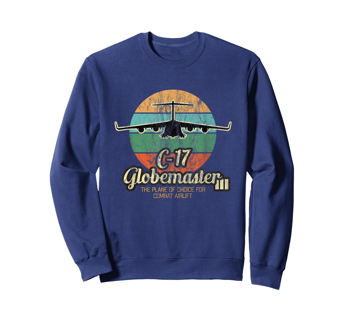 Globemaster III Vintage Sunset Combat Airlift Cargo Airplane T-Shirt