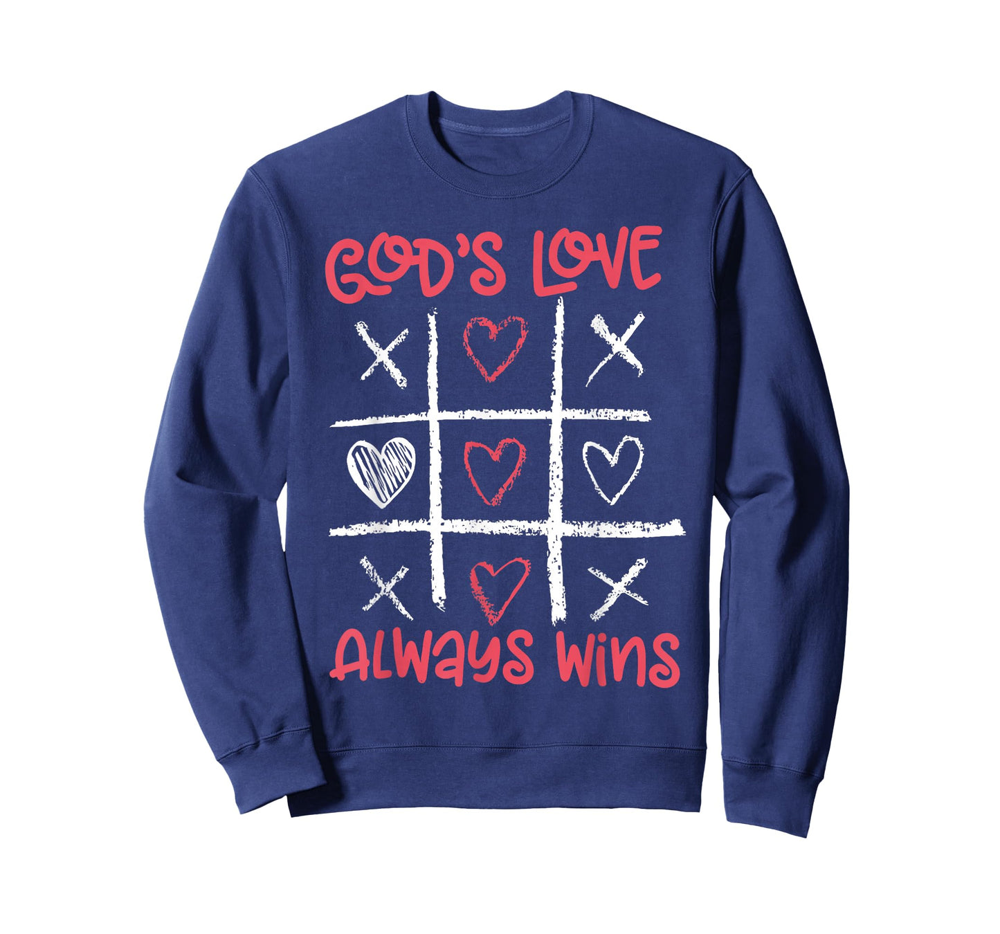 Valentine’s Day Tic Tac Toe Game God’s Love Always Win T-Shirt