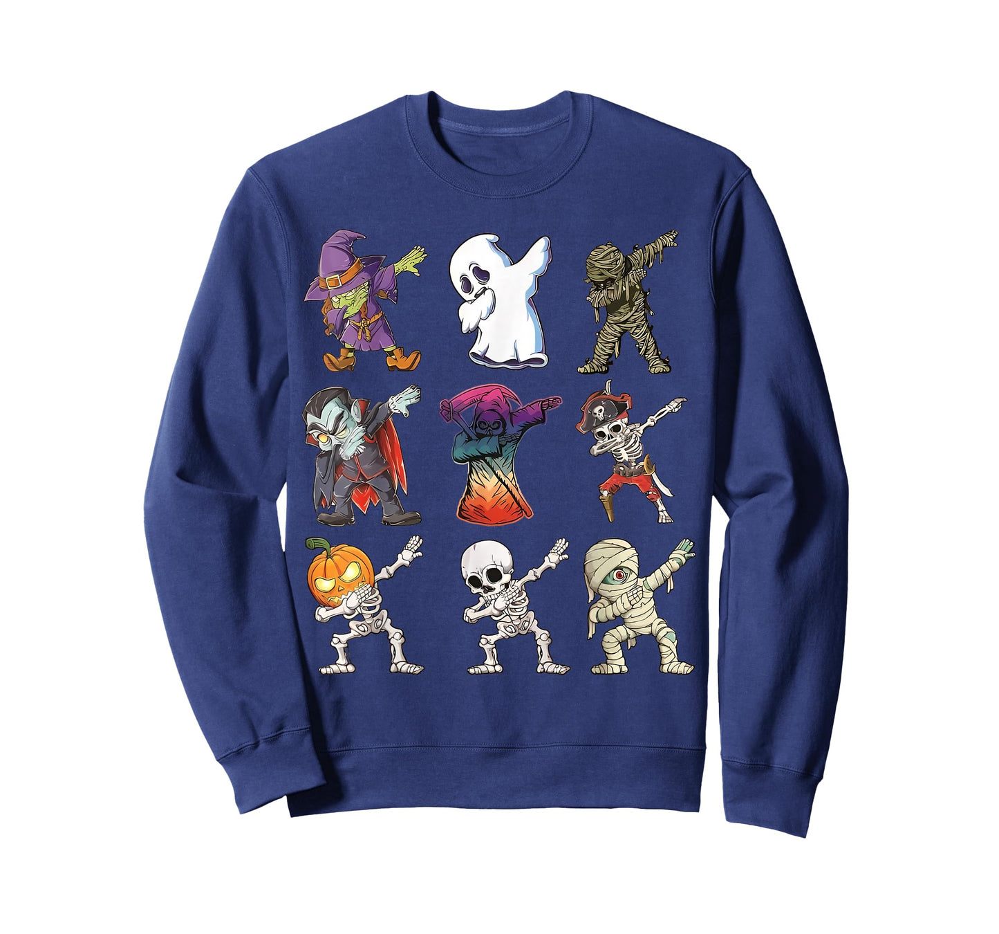 Dabbing Halloween Boys Skeleton Zombie Scary Pumpkin Mummy T-Shirt