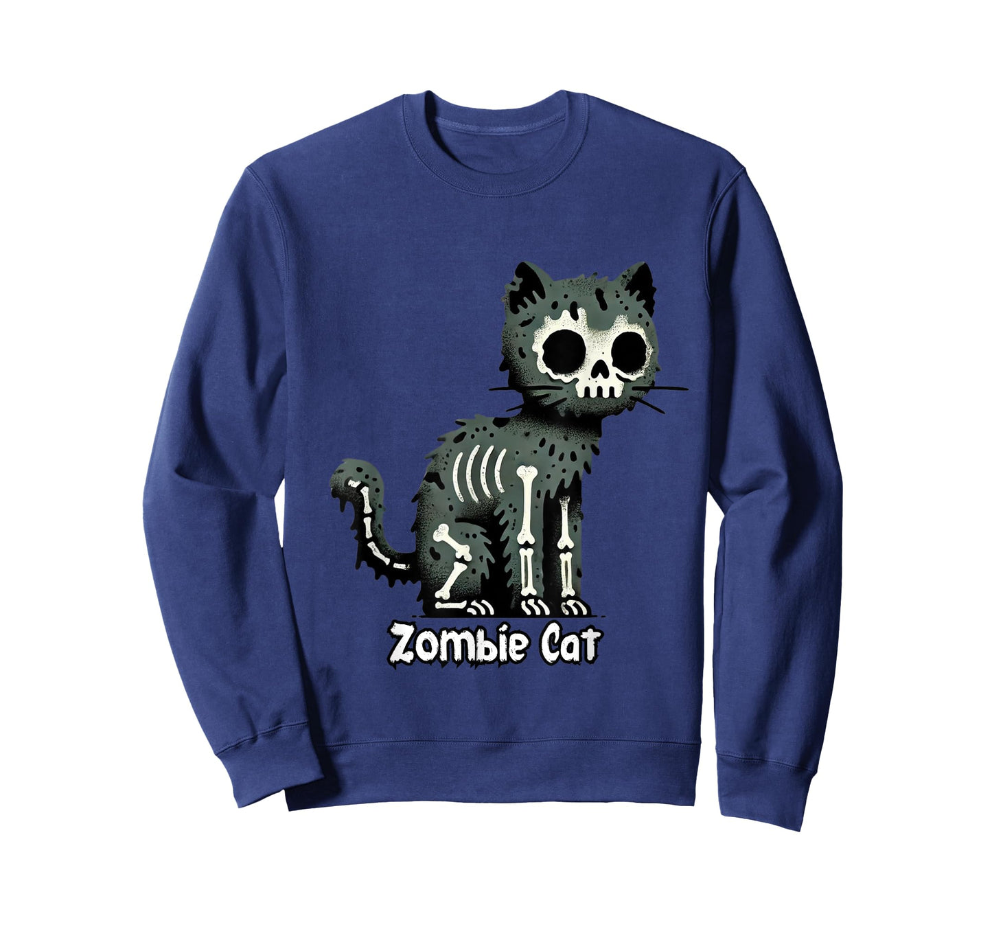 Spooky & Cute Cat Zombie Halloween Men Women Kids T-Shirt