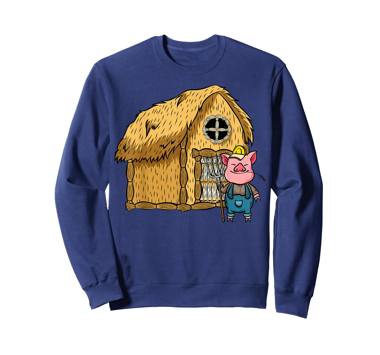Three Pigs Lazy Halloween Costume - Straw House T-Shirt