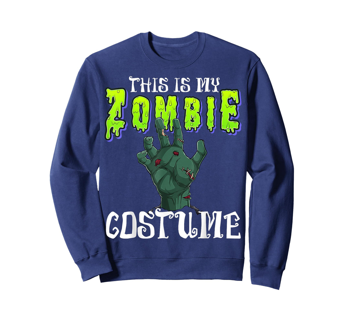 This Is My Zombie Costume - Halloween Costume Zombie Hand T-Shirt