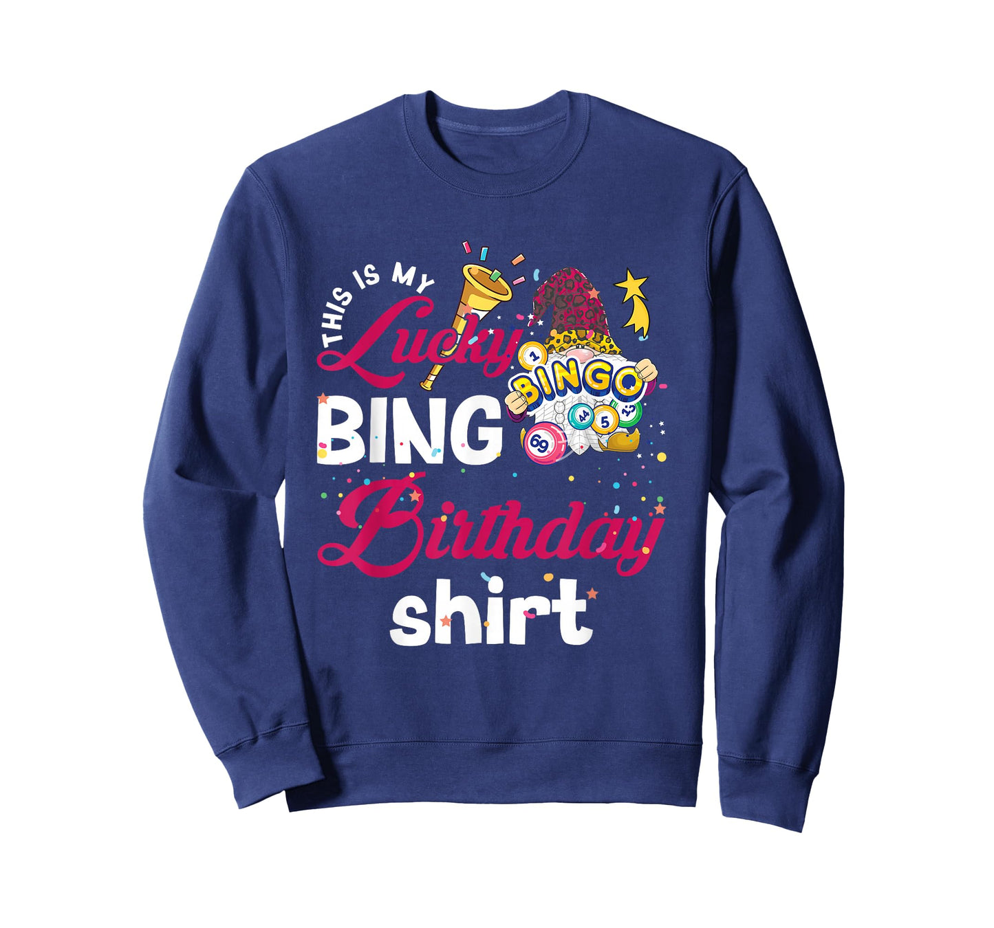 This is My Lucky Bingo Birthday Shirt Peace Love Bingo T-Shirt