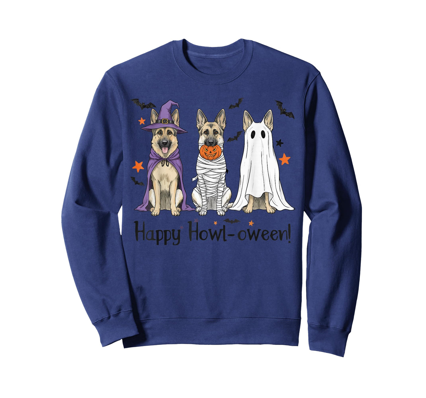 German Shepherd Halloween Witch Mummy Ghost Dog Lover T-Shirt