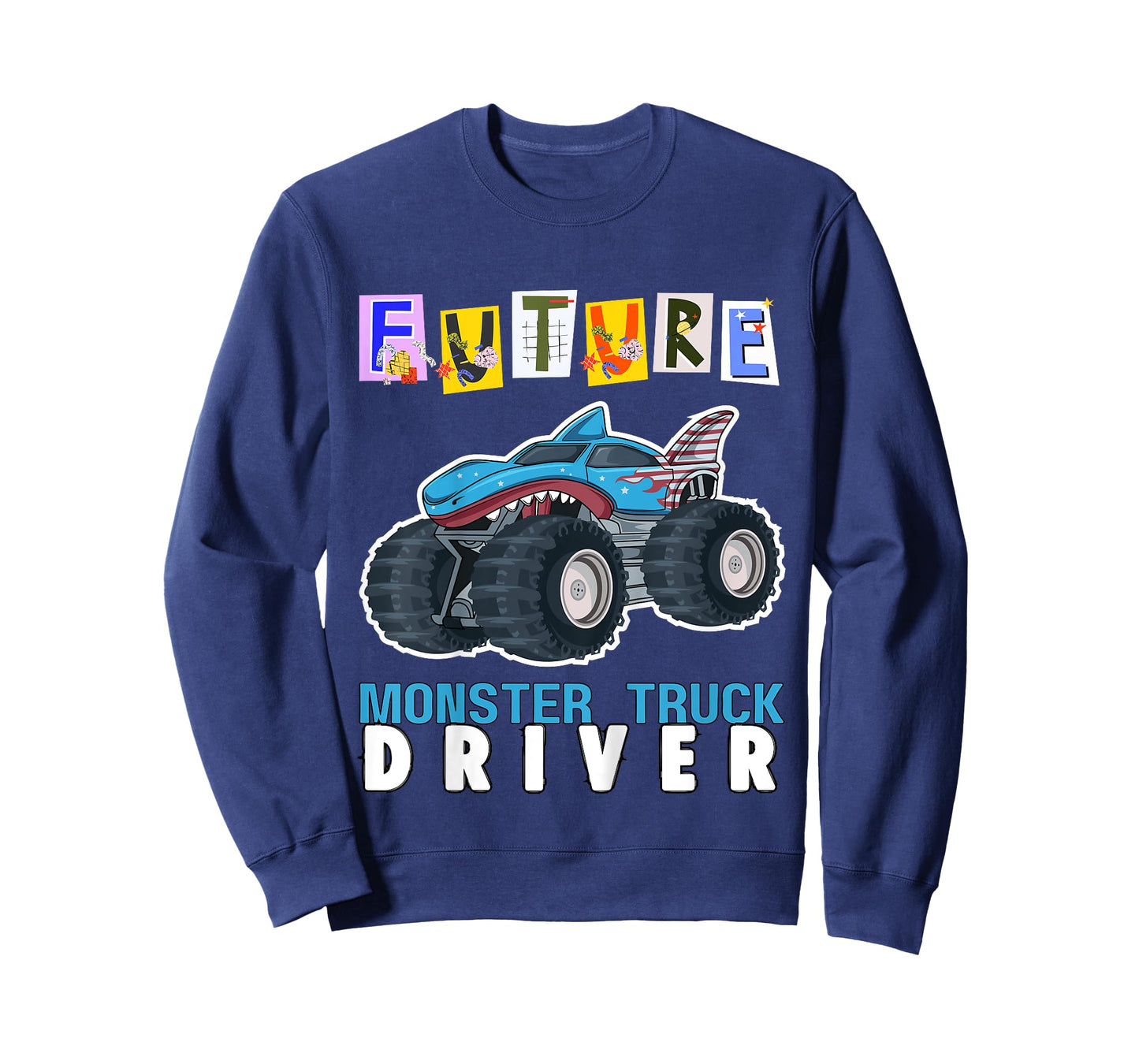 Kids Future Monster Truck Driver Monster Trucks Toddlers Birthday T-Shirt
