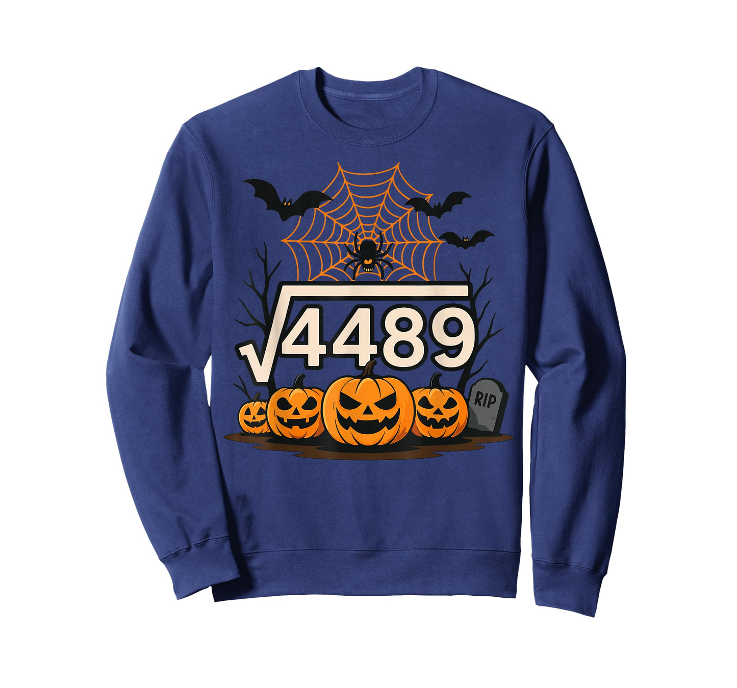 Funny Halloween Square Root 4489 67 Meme Math Teacher 6 7 T-Shirt