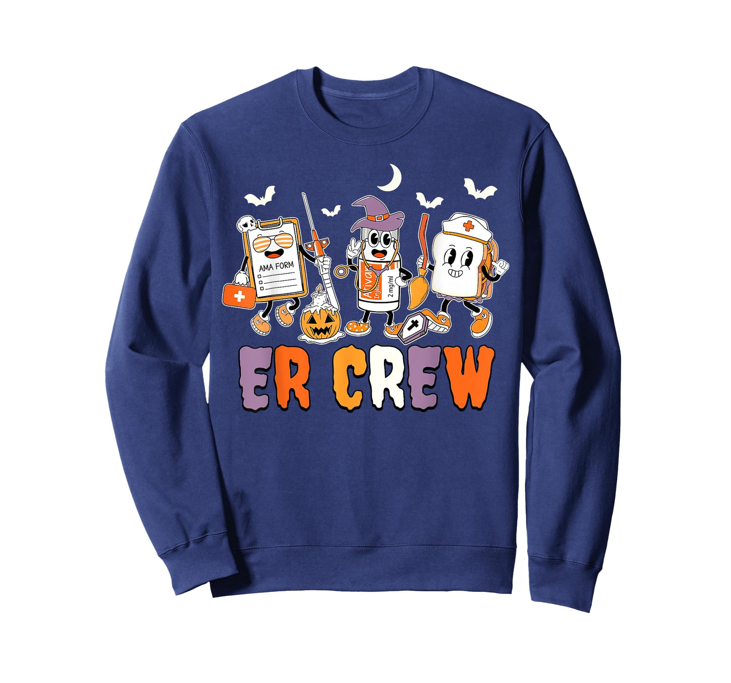 Retro ER Crew Emergency Room Emergency Department Halloween T-Shirt