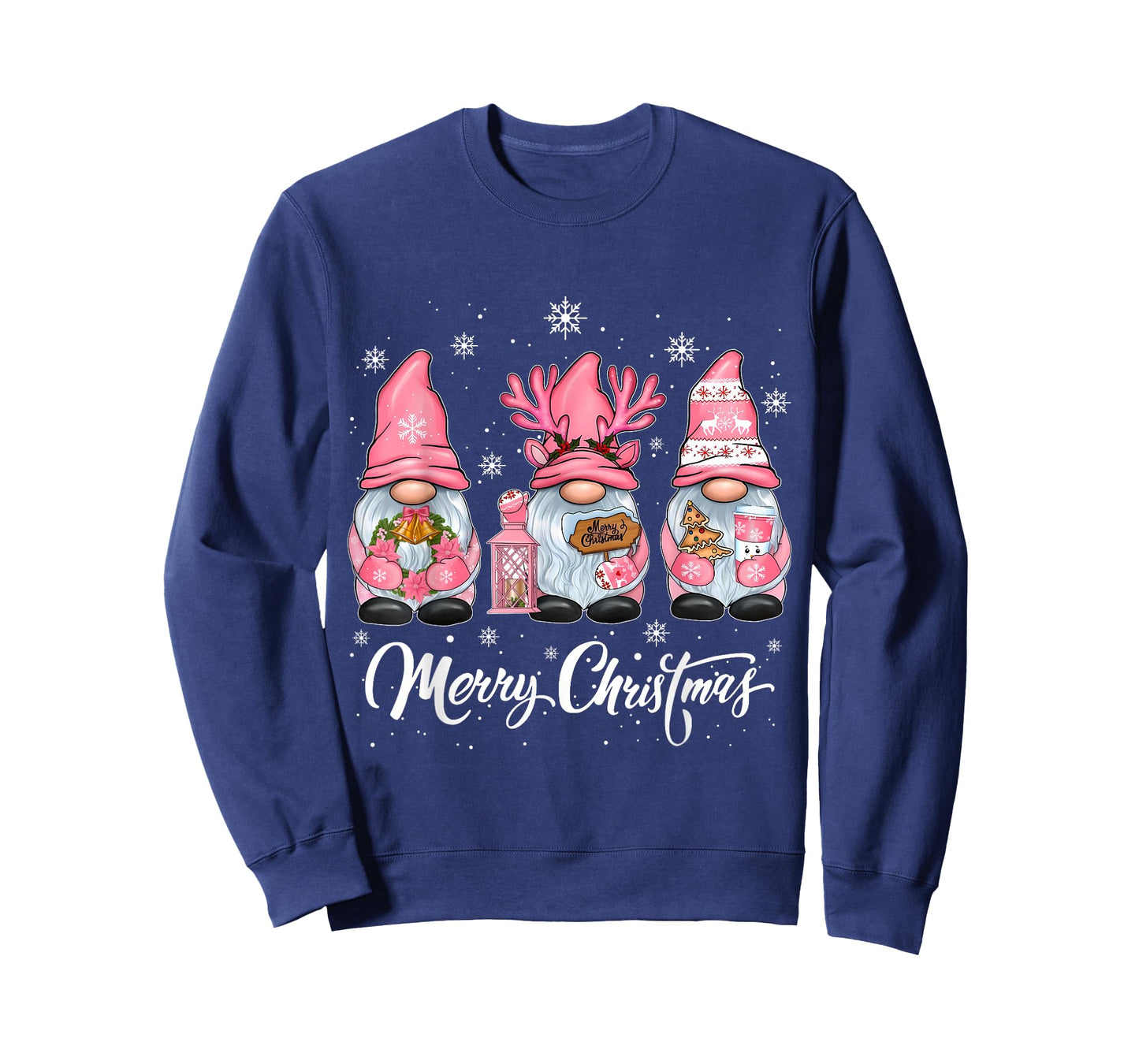 Cute Gnomes Merry Christmas Light Family Gnome Xmas Matching T-Shirt