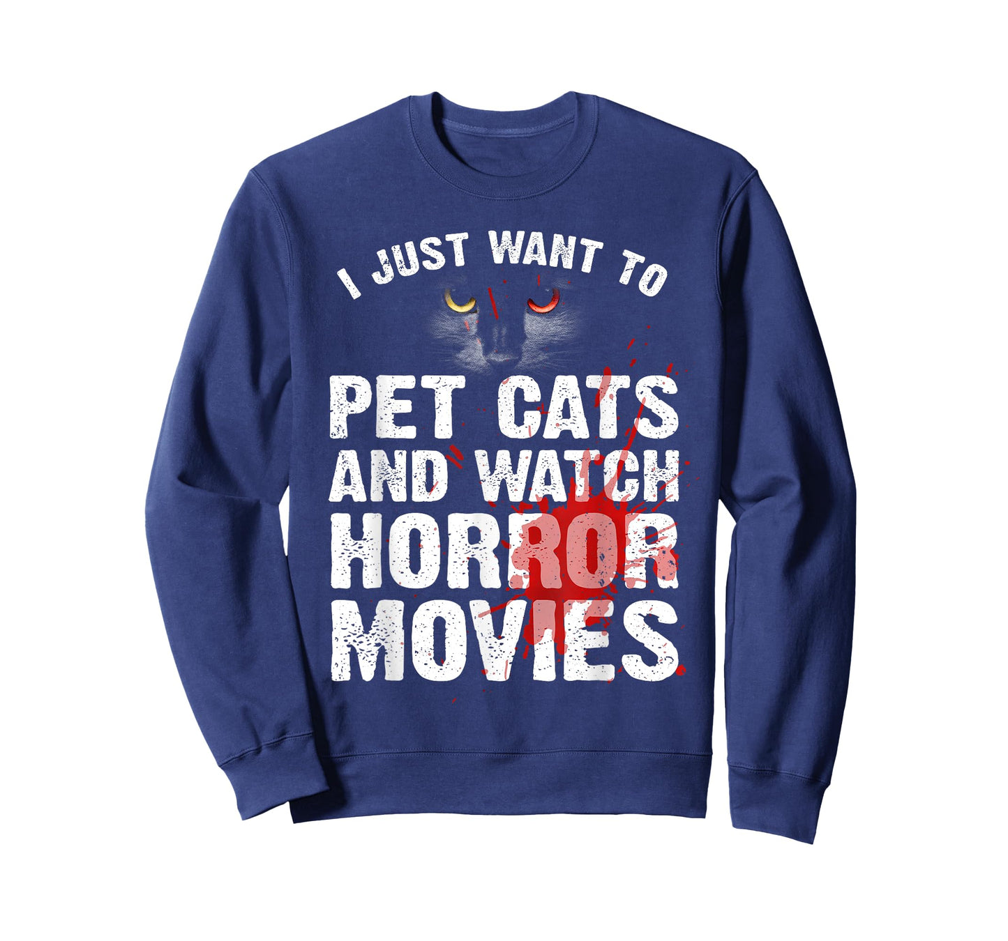 Funny Horror Movie For Men Women Cat Lover Halloween Movie T-Shirt