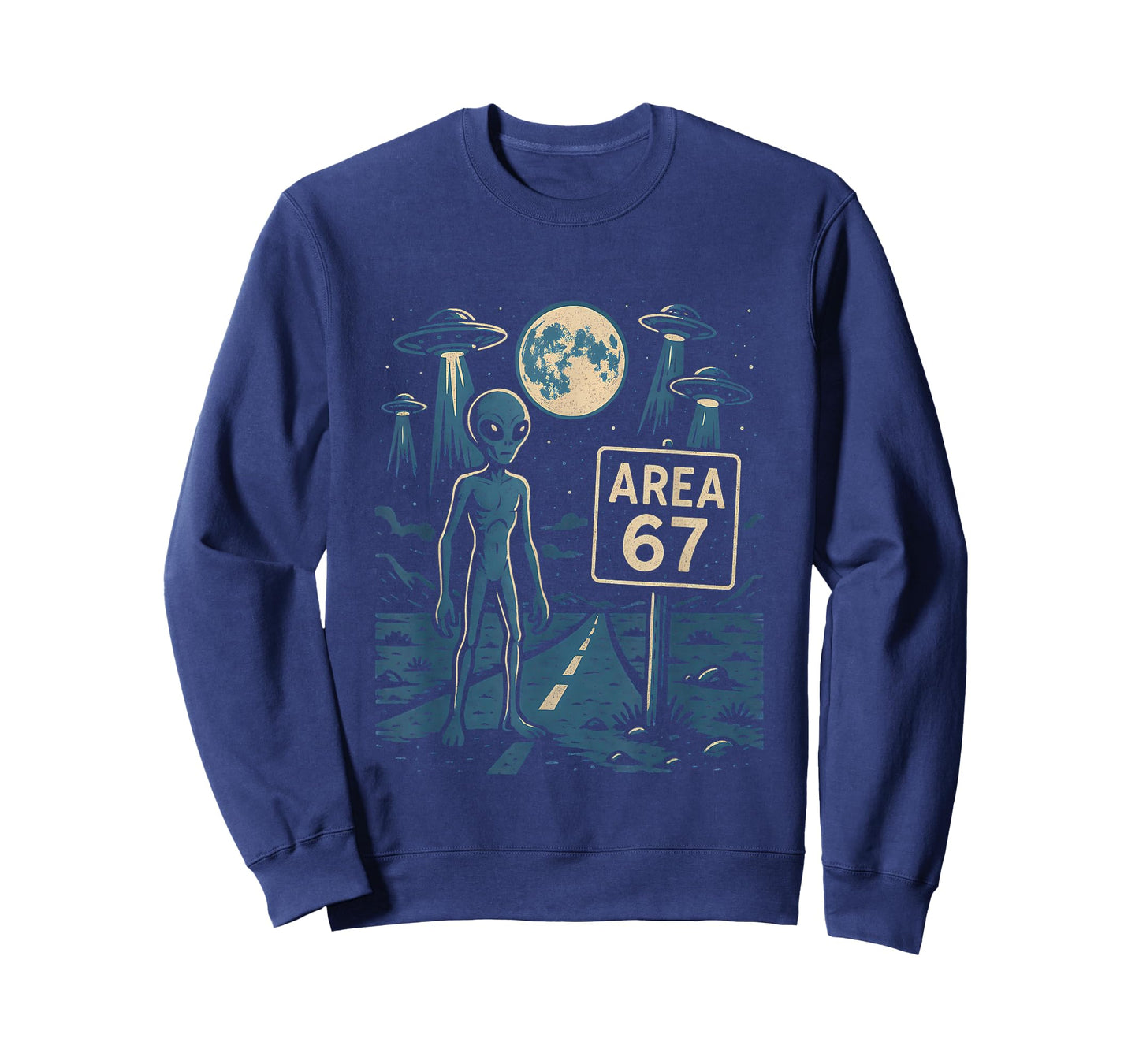 Area 67 Alien UFO Encounter Design for Space Lovers T-Shirt
