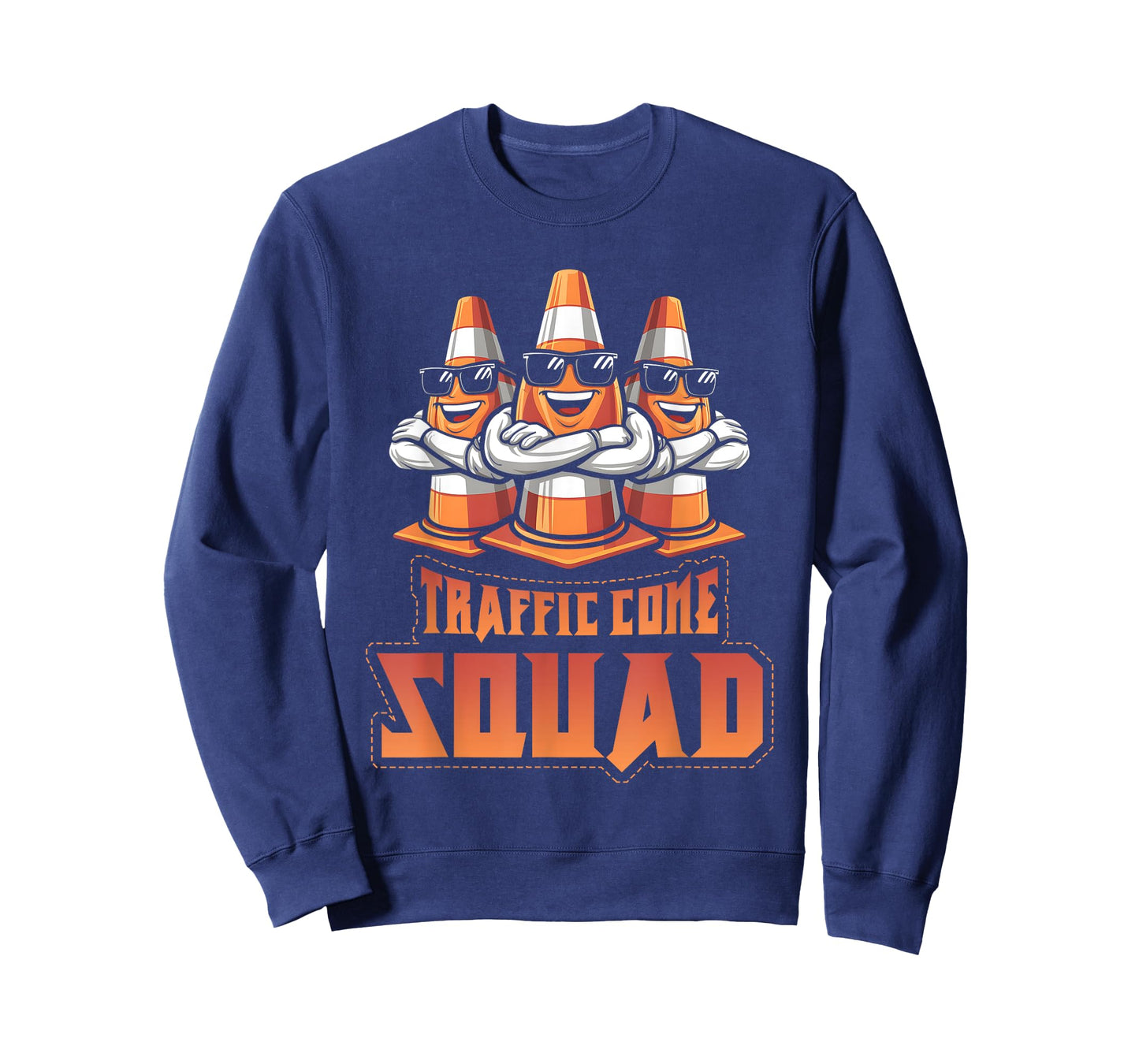 Meme Kawaii Traffic Cone Squad Wearing Sunglass T-Shirt