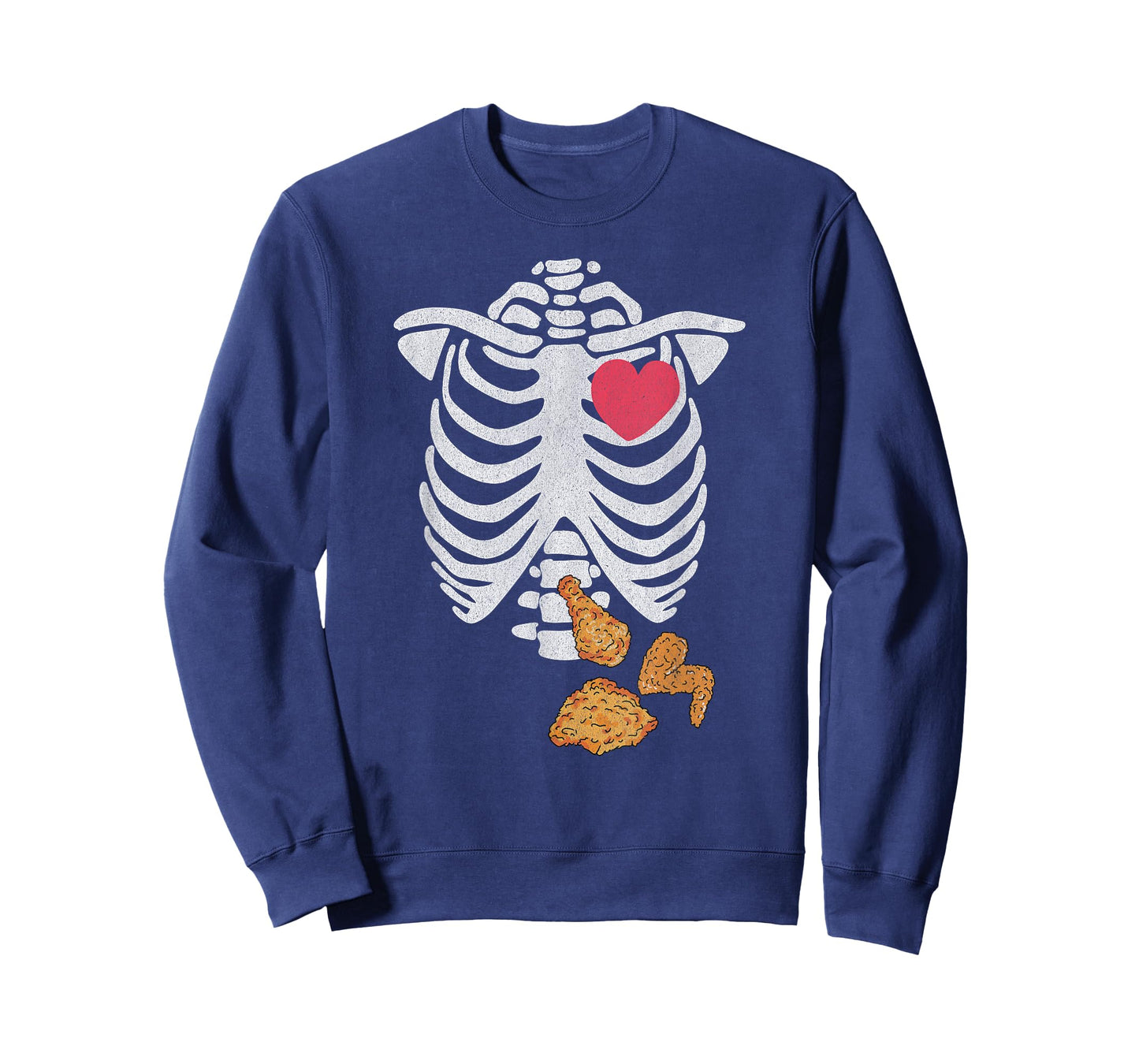 Fried Chicken Lover Halloween Skeleton Xray Costume T-Shirt