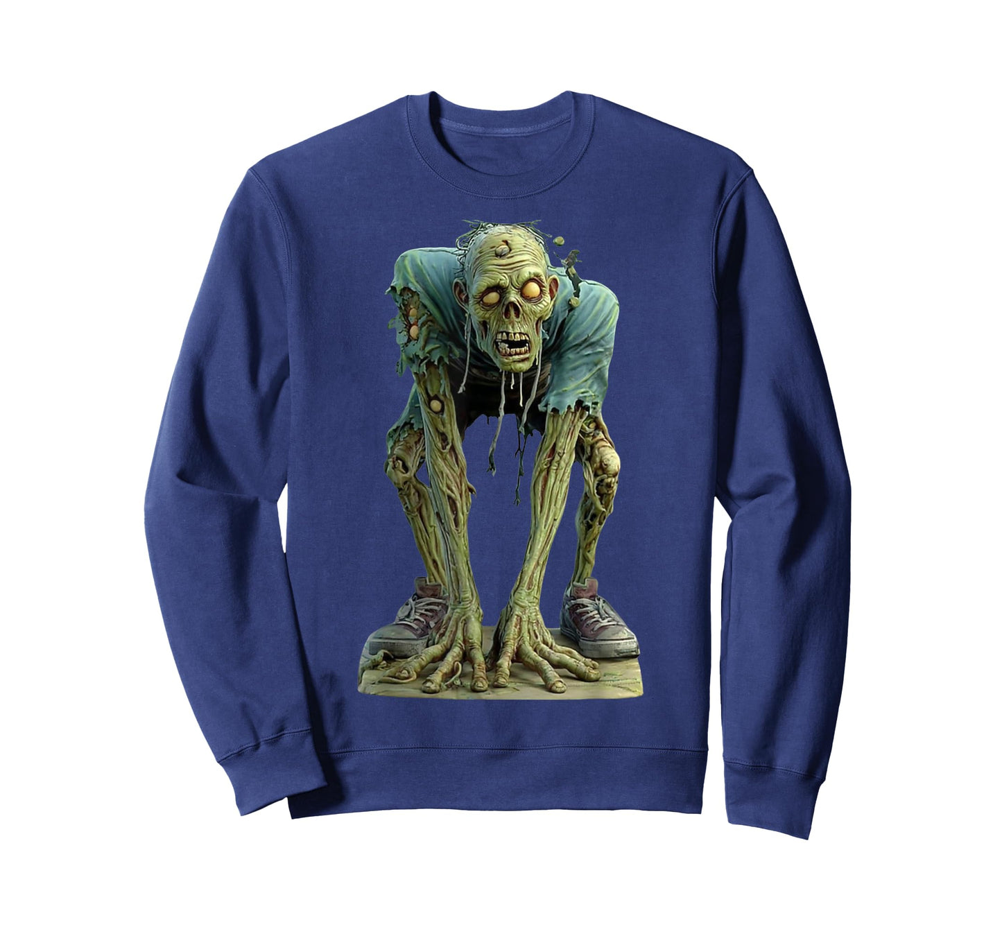 Creepy Zombie Graphic-Undead Horror Halloween Scary Monster T-Shirt