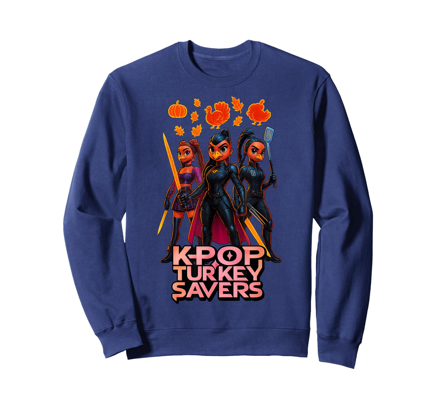 K-Pop Turkey Savers | Funny Thanksgiving Graphic T-Shirt