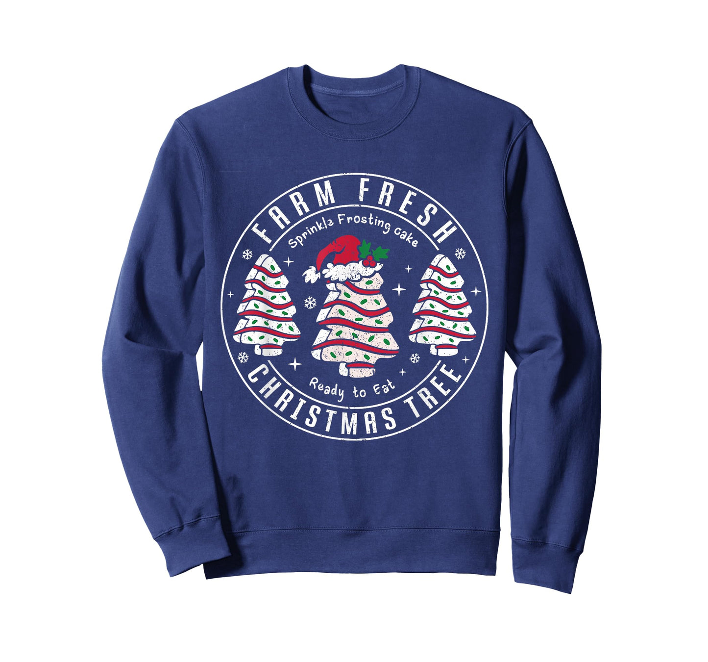 Farm Fresh Christmas Tree Cakes Retro Xmas Tree Farm Pajamas T-Shirt