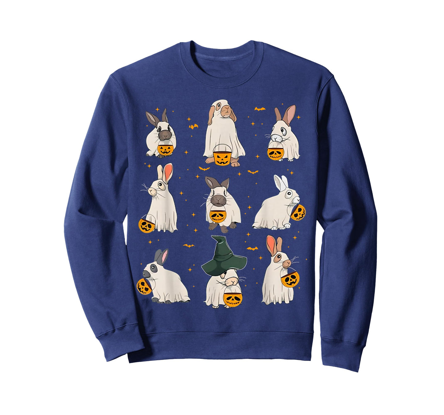 Cute Fall Bunny Ghost Costume Rabbit Lover Spooky Season T-Shirt