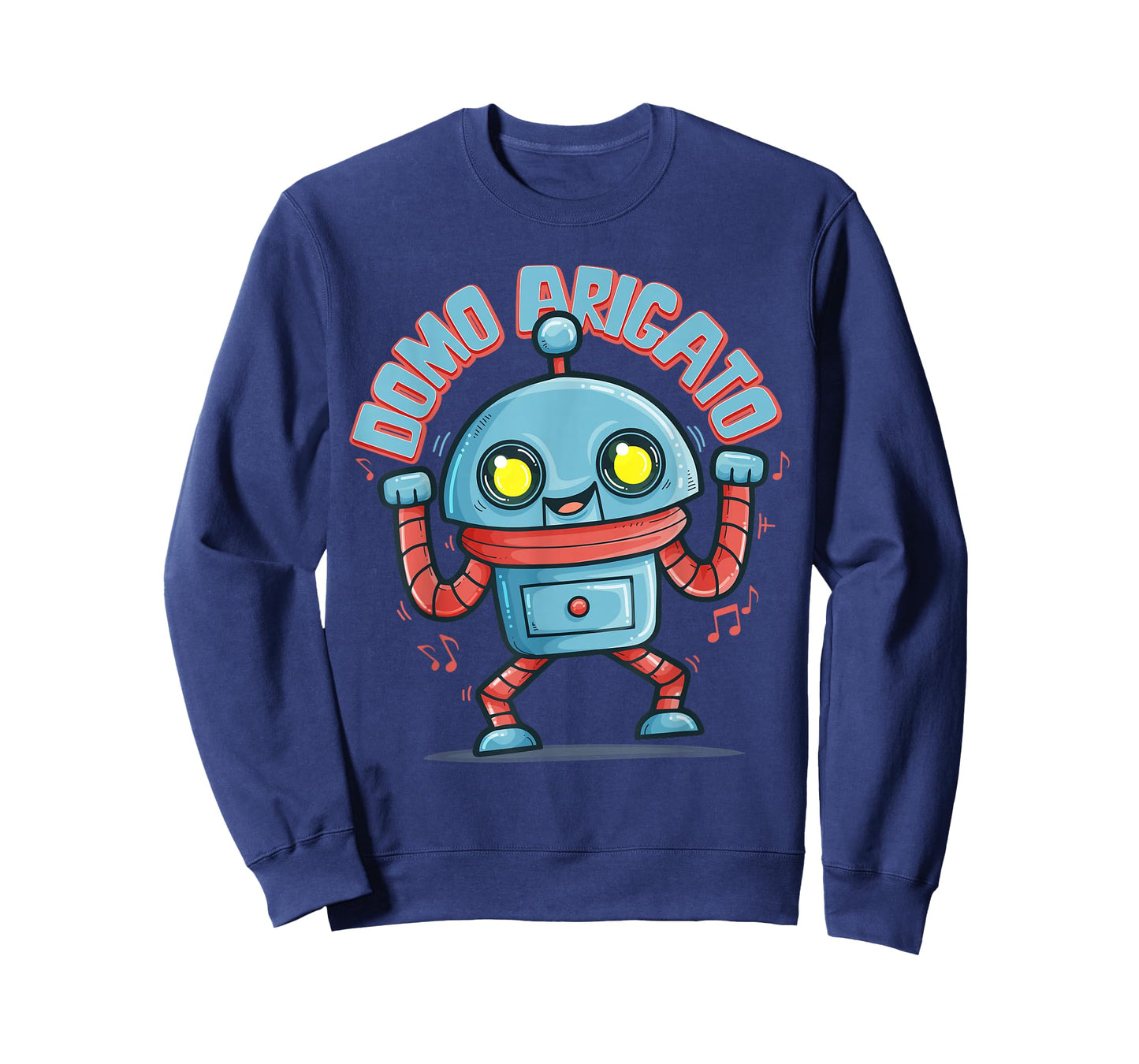 Japanese Retro 80s Music Party Robot Domo Arigato Eighties T-Shirt