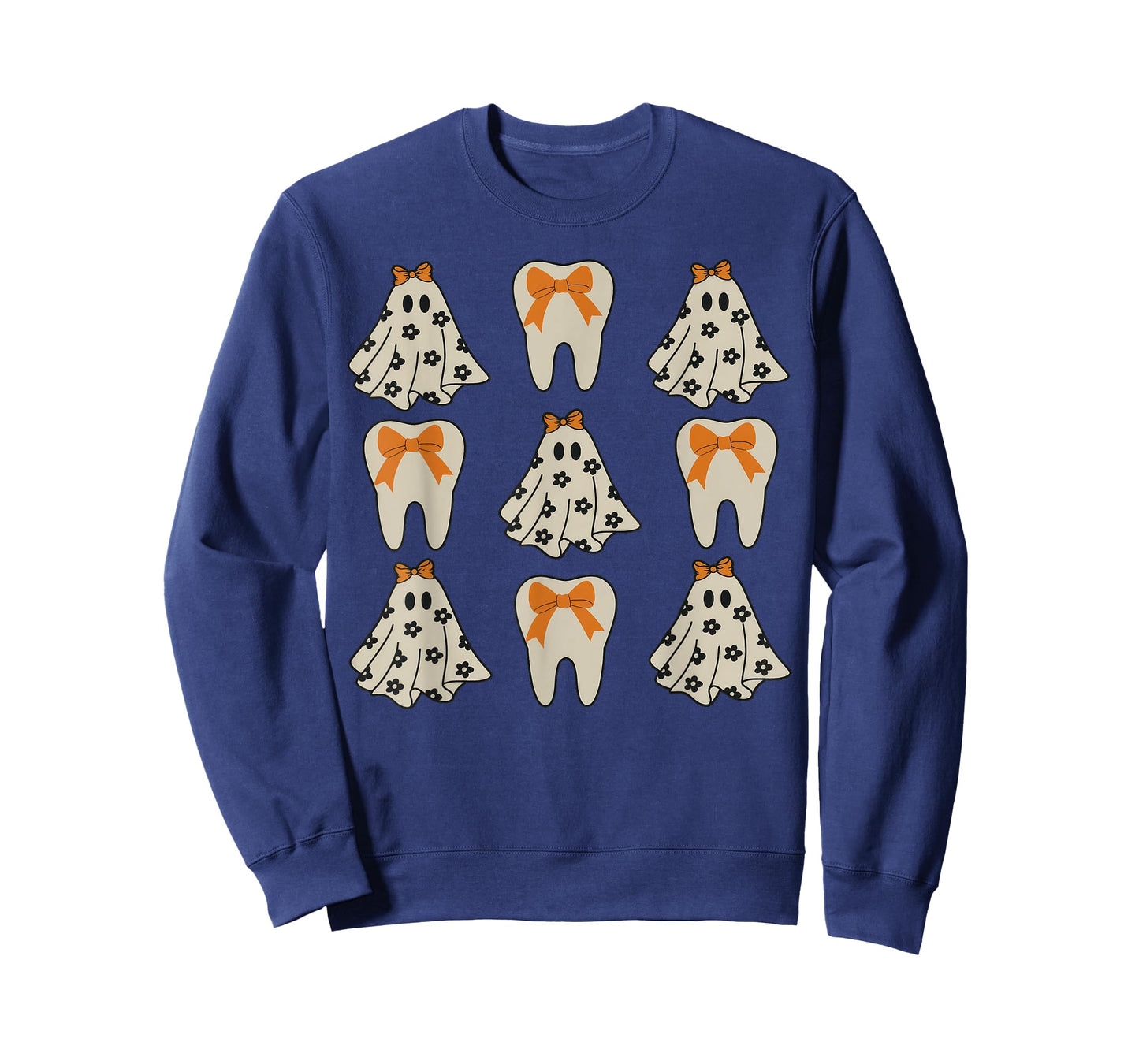 Floral Ghost Teeth Dental Dentist Halloween Costume T-Shirt