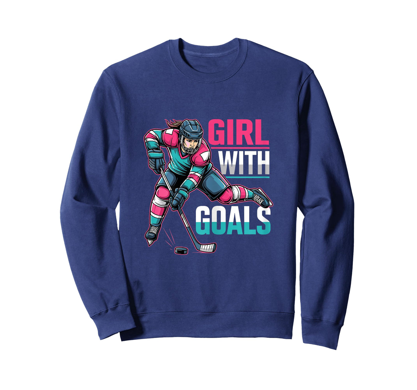 Girl with Goals Hockey Woman T-Shirt