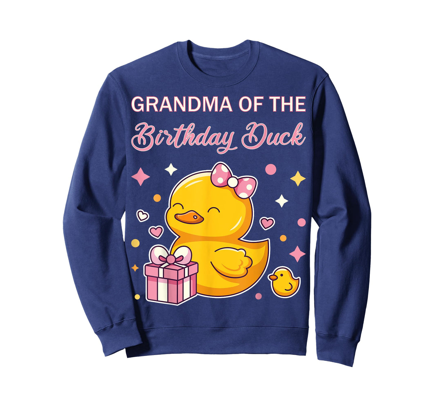 Grandma of the Birthday Duck Christmas Anime Party Outfit T-Shirt