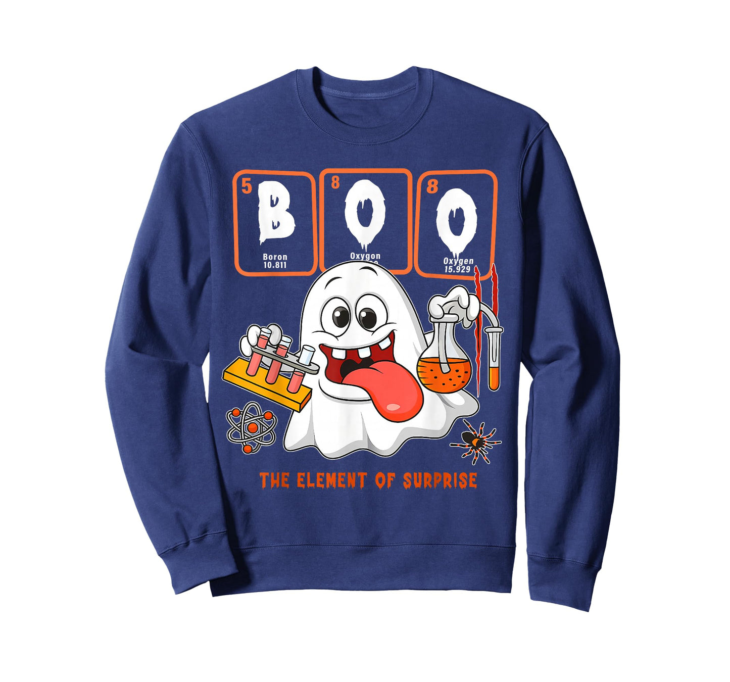 Chemistry Boo The Element Of Surprise Halloween Men Women T-Shirt