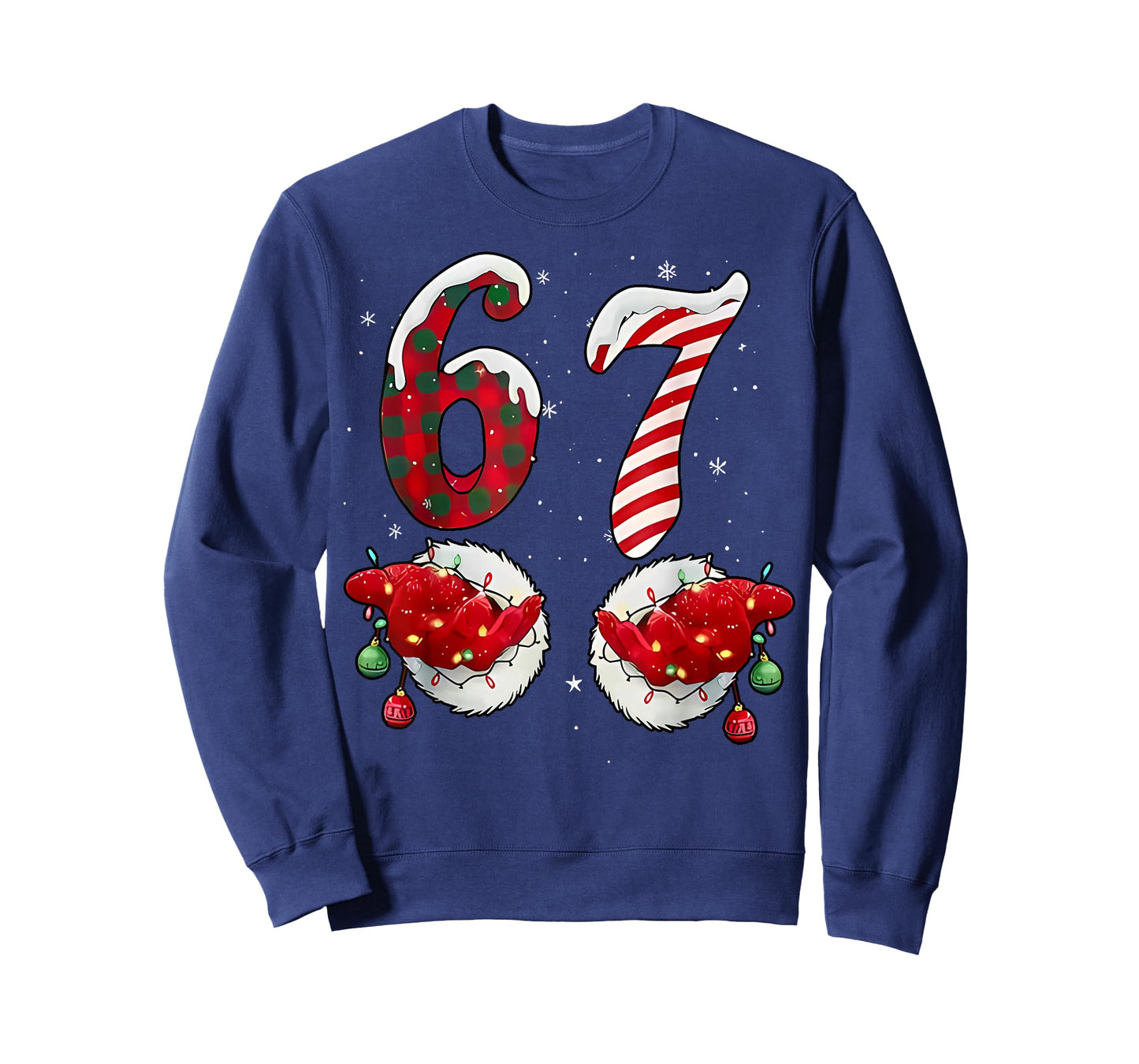 67 Christmas 6 7 Meme Pajamas Holiday Gen Alpha Slang T-Shirt