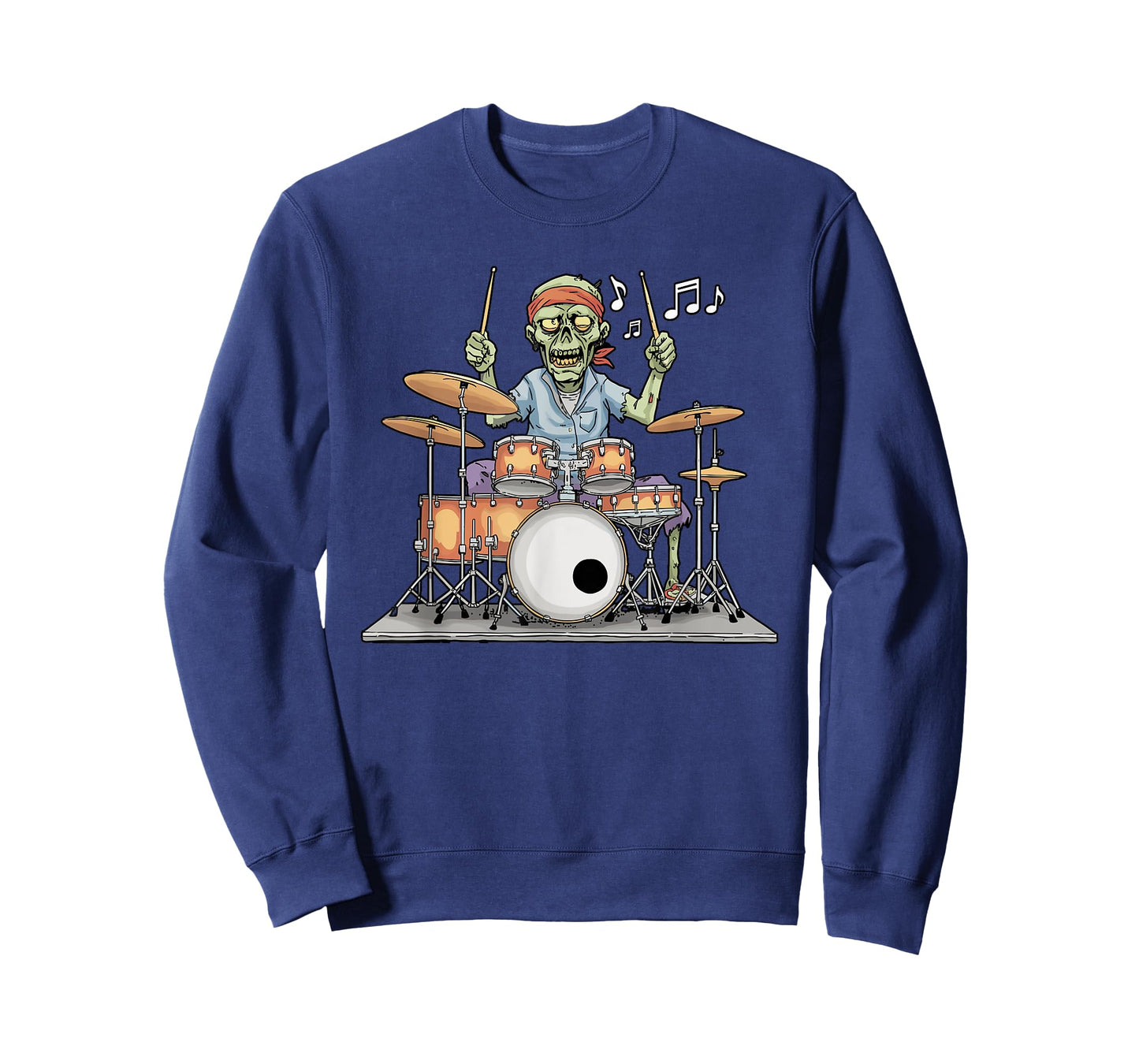 Drum Drumming Music Instrument Funny Zombie Drummer T-Shirt