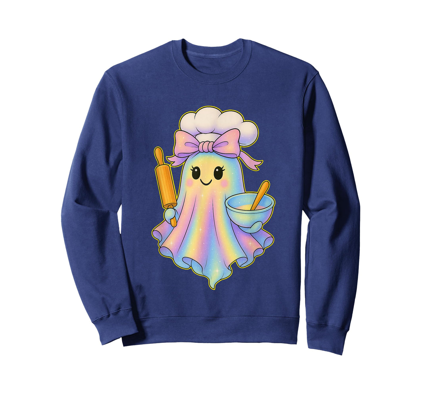 Chef Ghost Pastel Perfect Halloween Baking Bakers Ghost T-Shirt