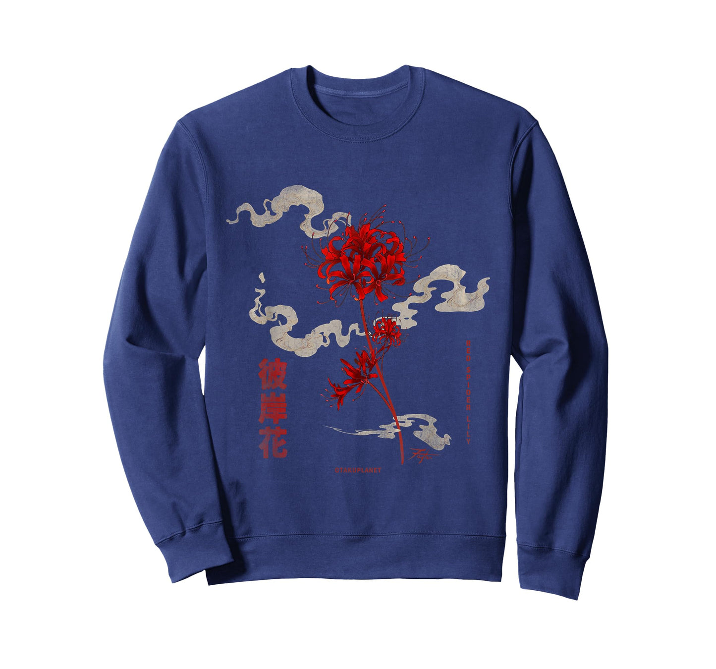 Higanbana or Red Spider Lily in 90s Harajuku Aesthetic Style T-Shirt