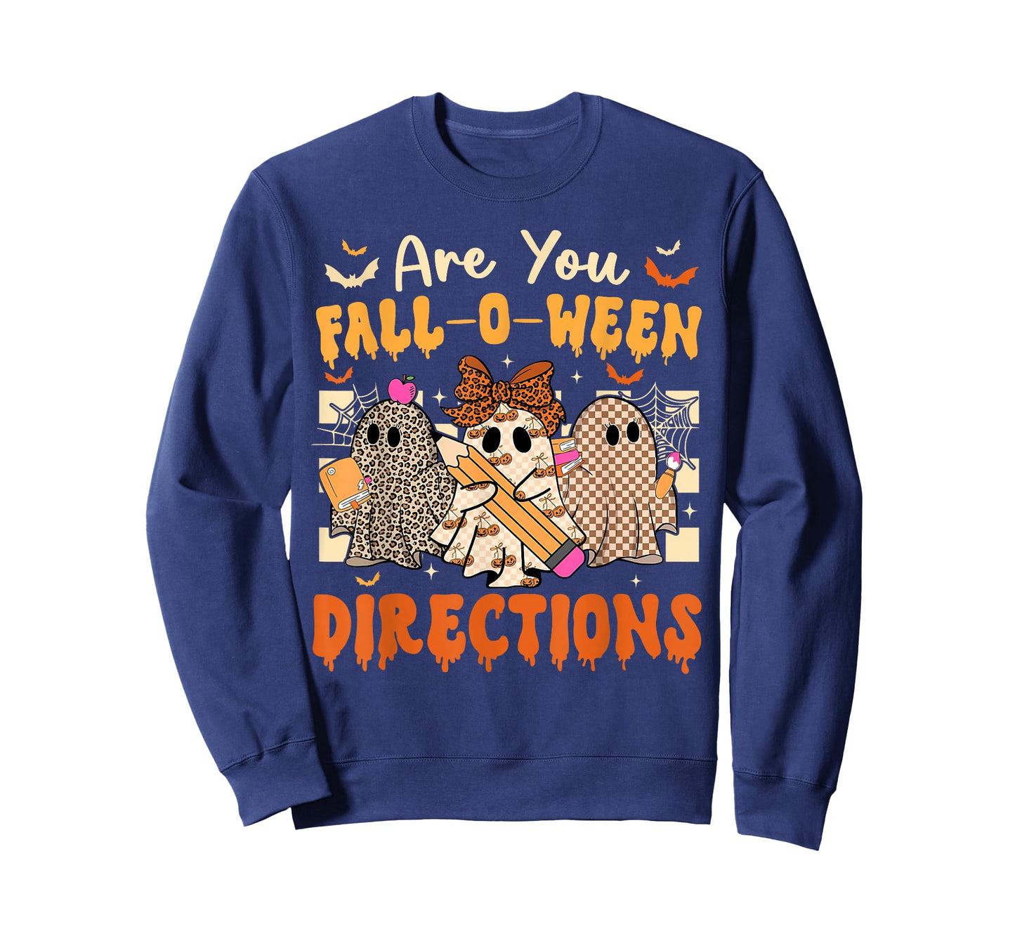 are You Fall O Ween Directions Halloween Teacher Ghosts T-Shirt