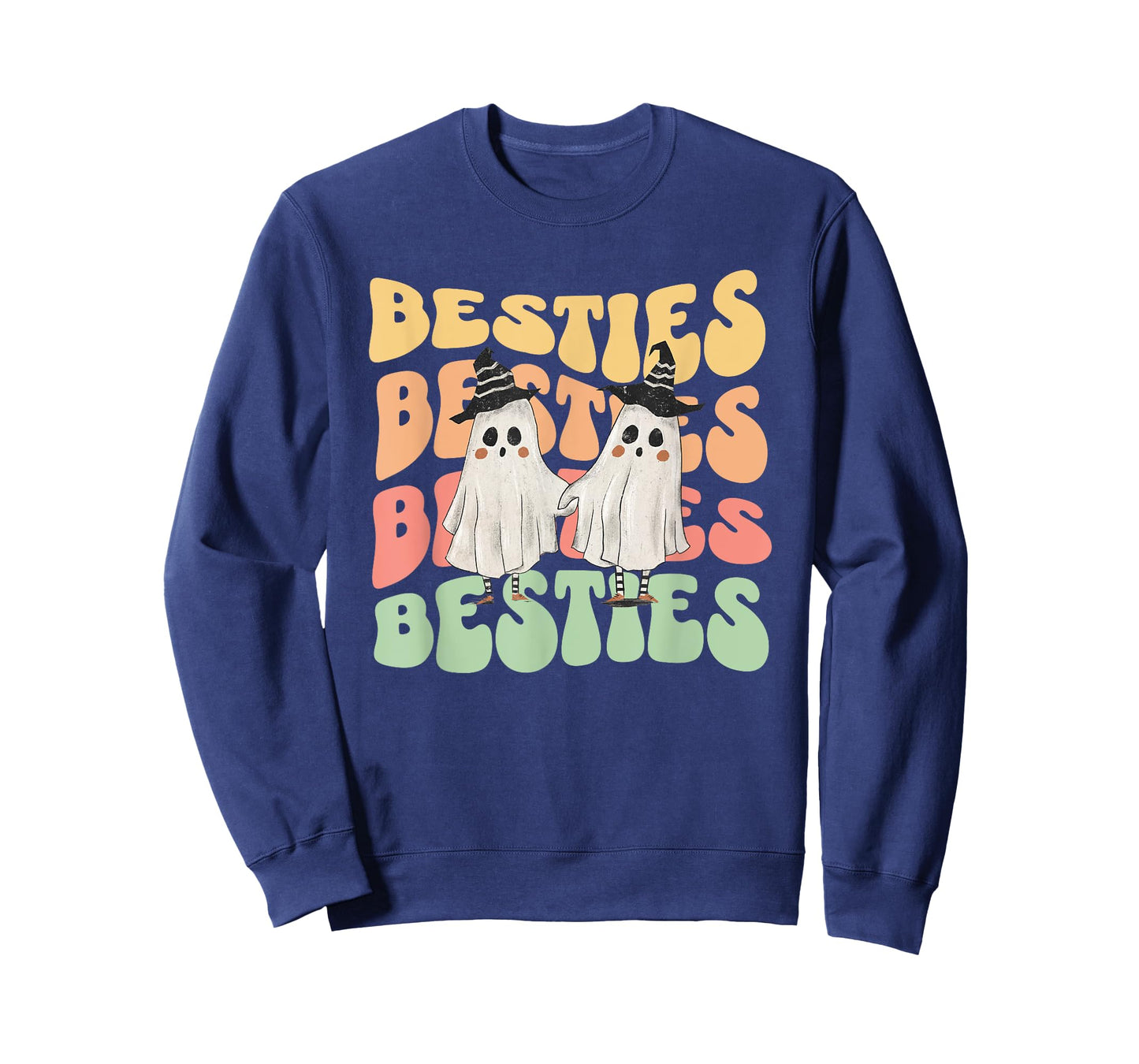 Halloween Couples Costume for Best Friends Besties Ghosts T-Shirt