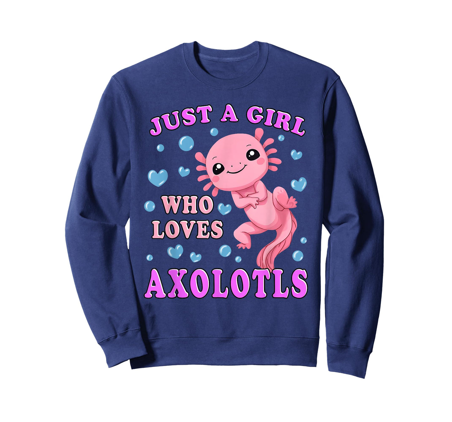 Axolotl Kawaii Cute Anime Axolotl for Teen Girls Kids T-Shirt