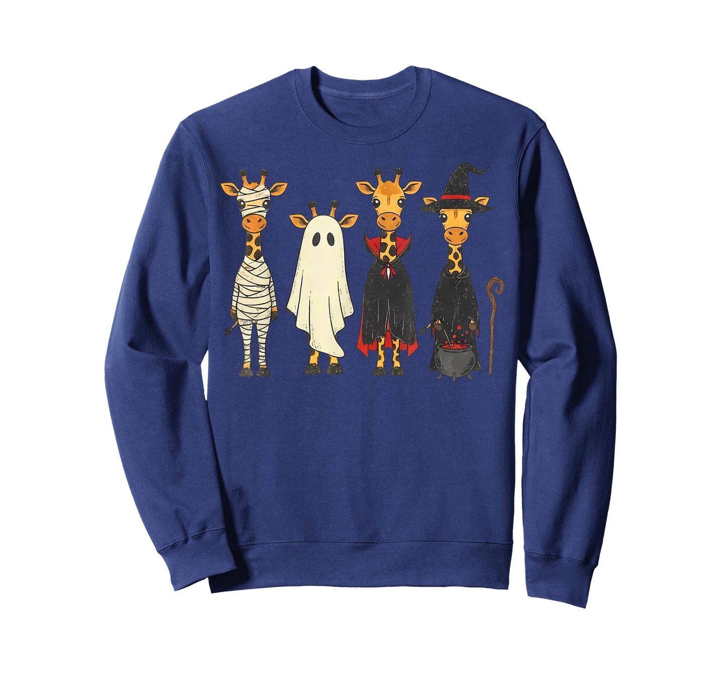 Spooky Ghost Giraffe Halloween Funny African Animal Lover T-Shirt