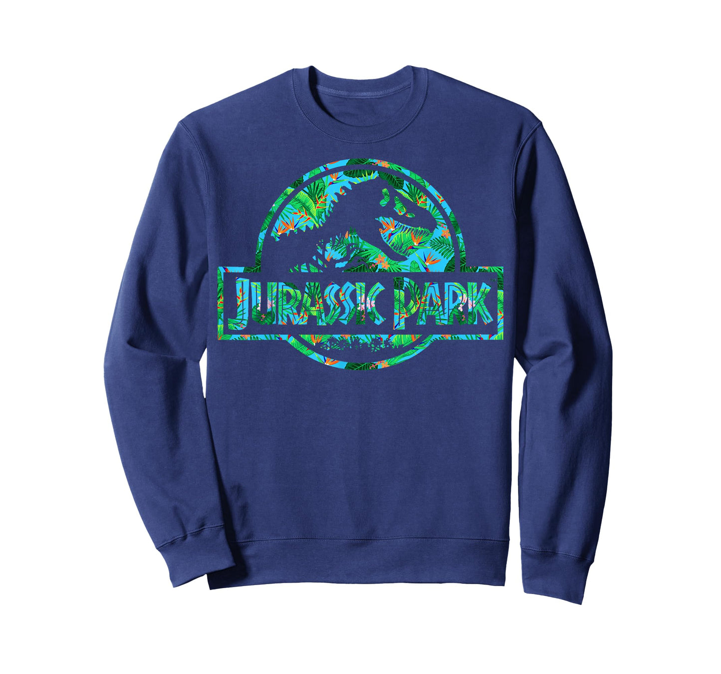 Jurassic Park Tropical Tree Fill Fossil Logo T-Shirt Small