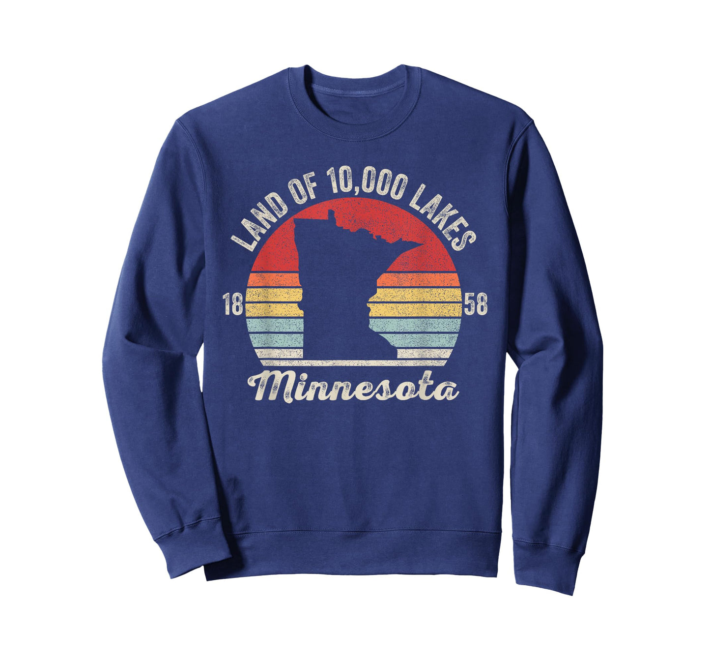 Catch Some Rays Vintage Retro Land of 10,000 Lakes 1858 Minnesota T-Shirt