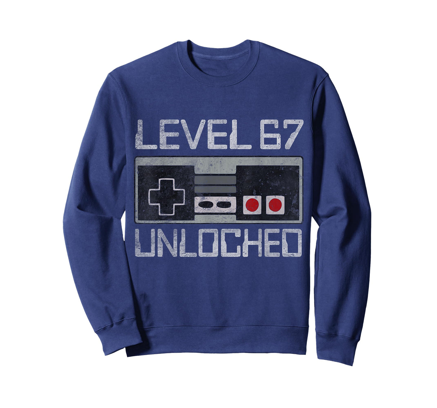 Funny Six Seven 6 7 Meme Gen Alpha Gamer Level 67 Unlocked T-Shirt