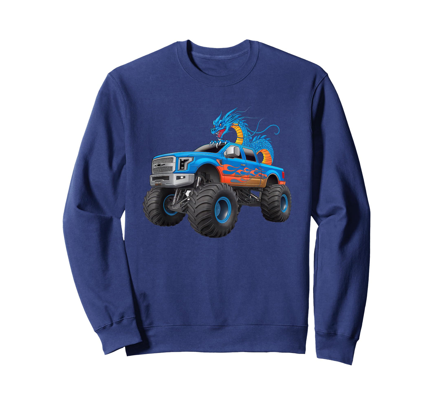 Monster Truck For Toddlers Family Birthday Boys Car Dragon T-Shirt